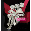 Elegante flor de la boda broche de cristal